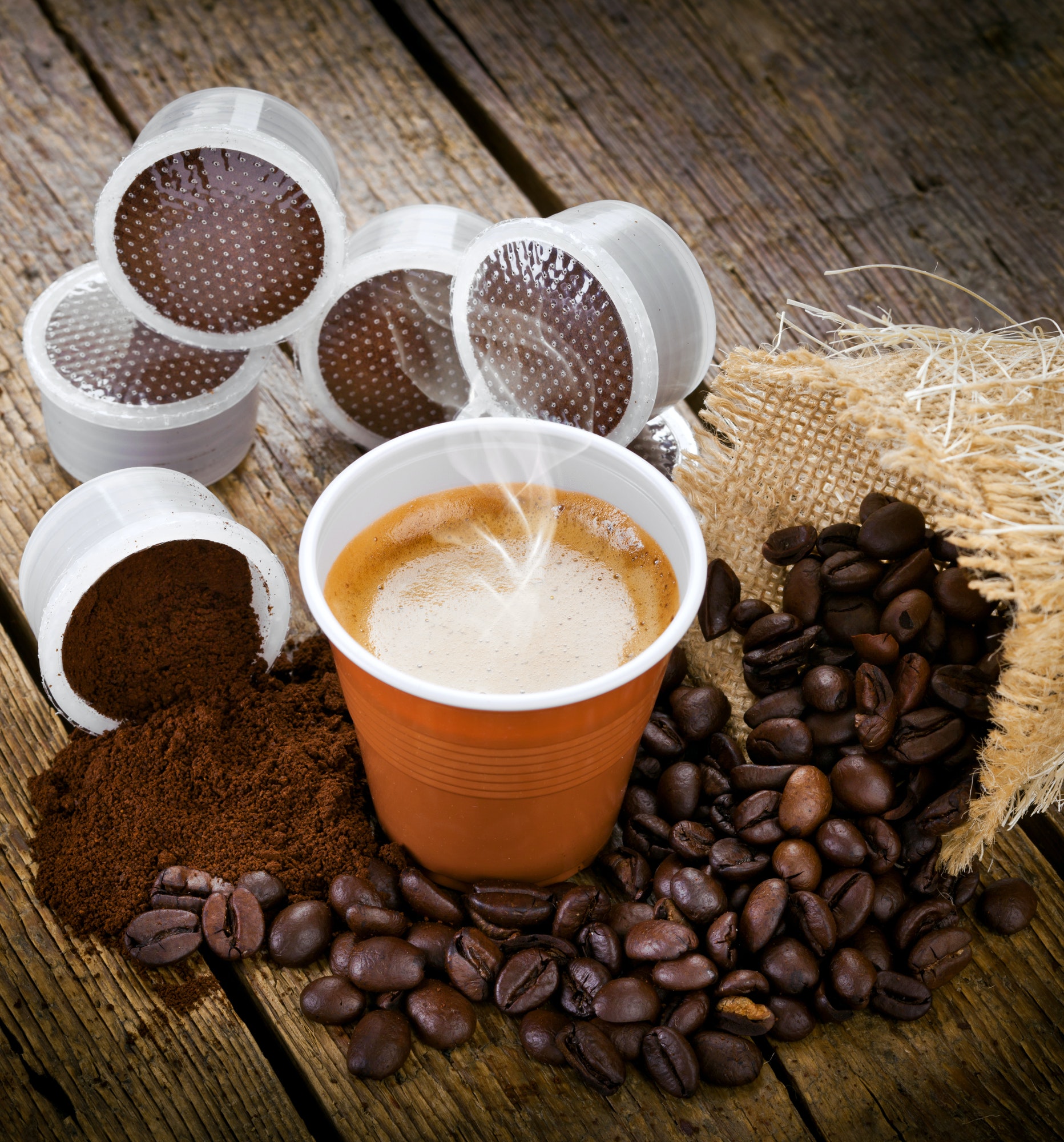 Coffee pods produce excellent coffee without the need for barista training